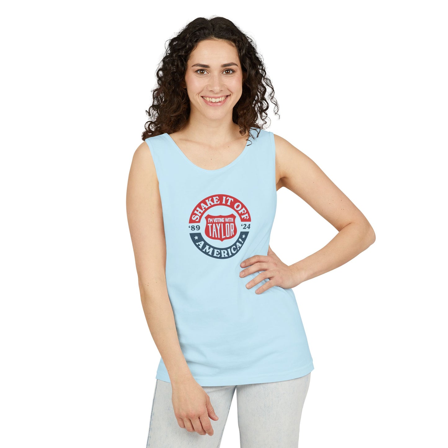 Shake it Off, America! Comfort Colors Unisex Garment-Dyed Tank Top