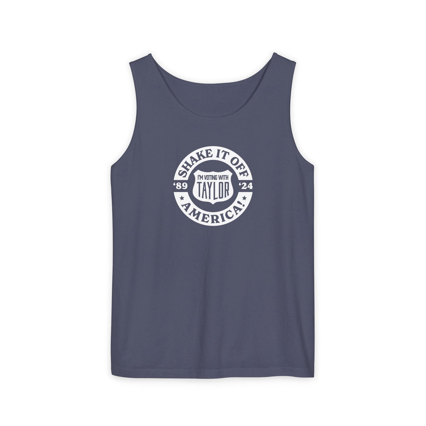 Shake it Off, America! Comfort Colors Unisex Garment-Dyed Tank Top