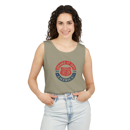 Shake it Off, America! Comfort Colors Unisex Garment-Dyed Tank Top