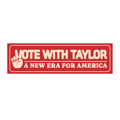 Pegatinas para el parachoques con el voto de Taylor