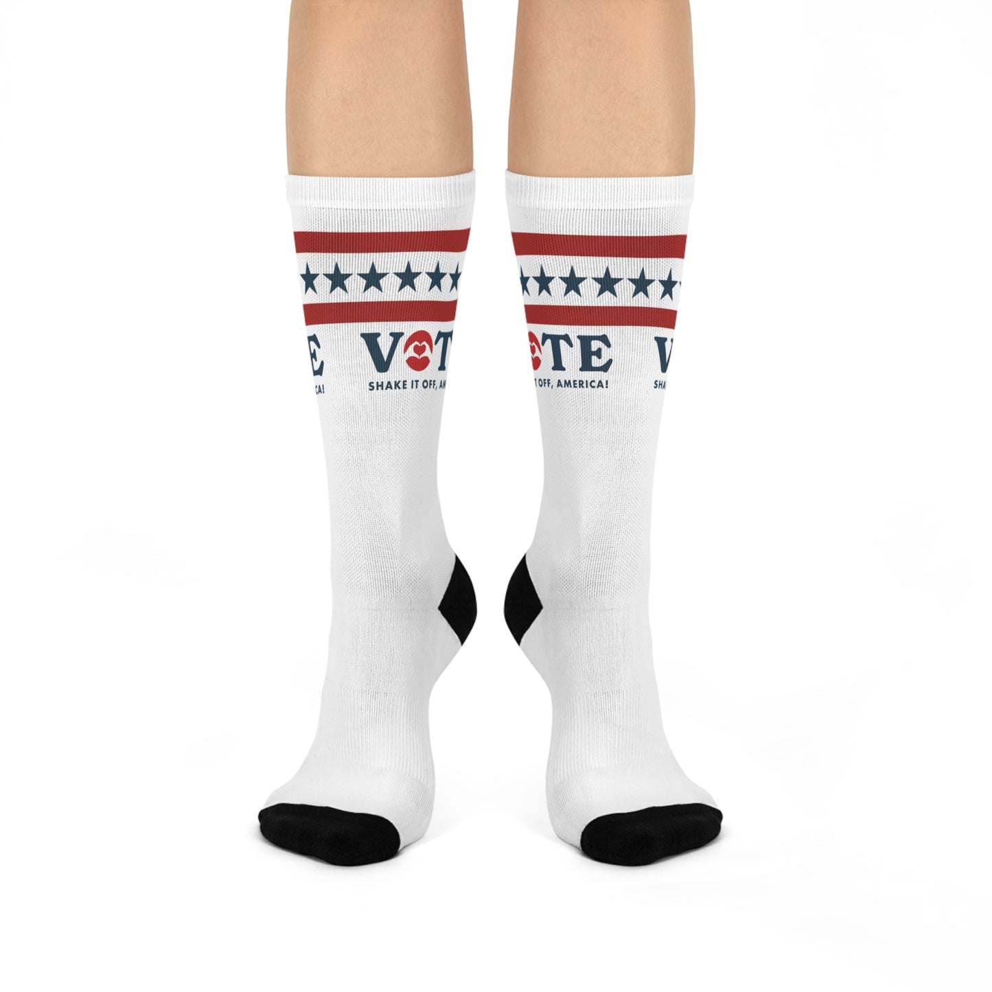 Vote! Cushioned Crew Socks