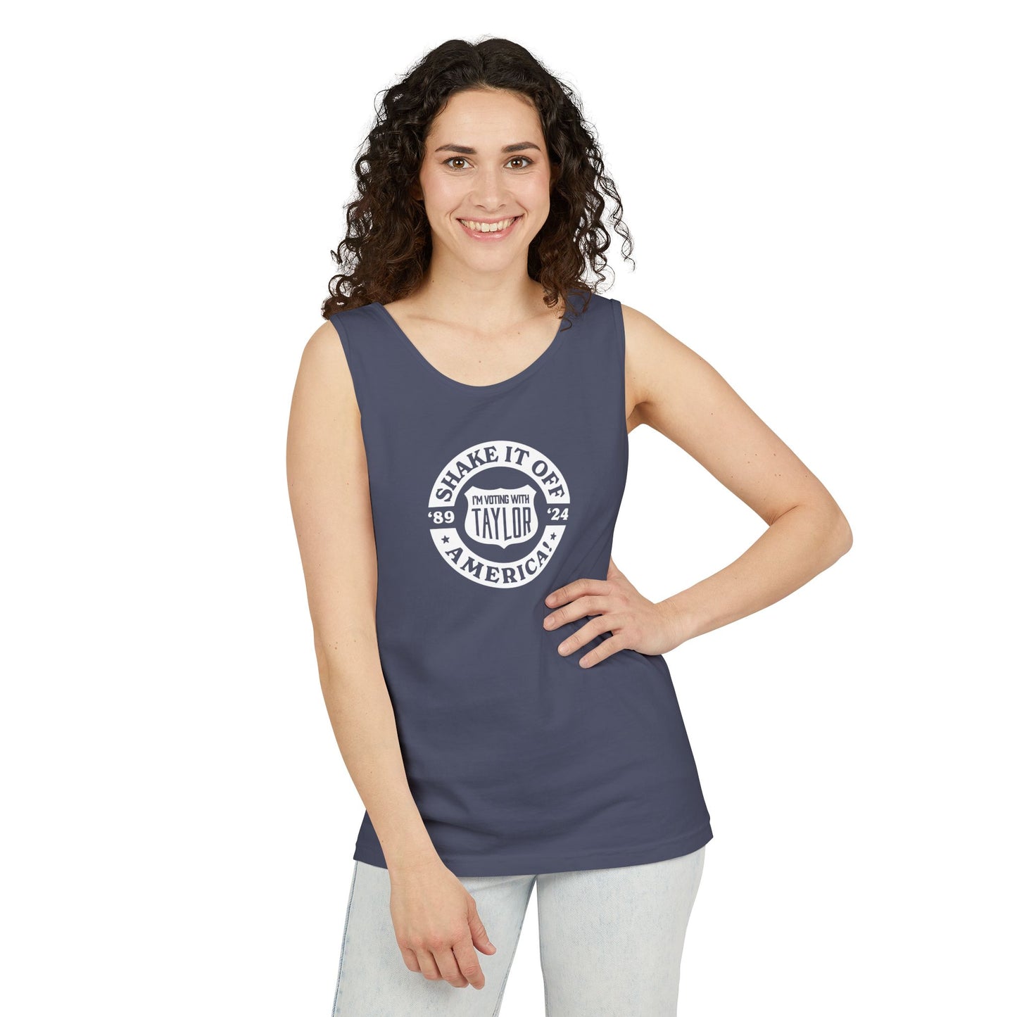 Shake it Off, America! Comfort Colors Unisex Garment-Dyed Tank Top