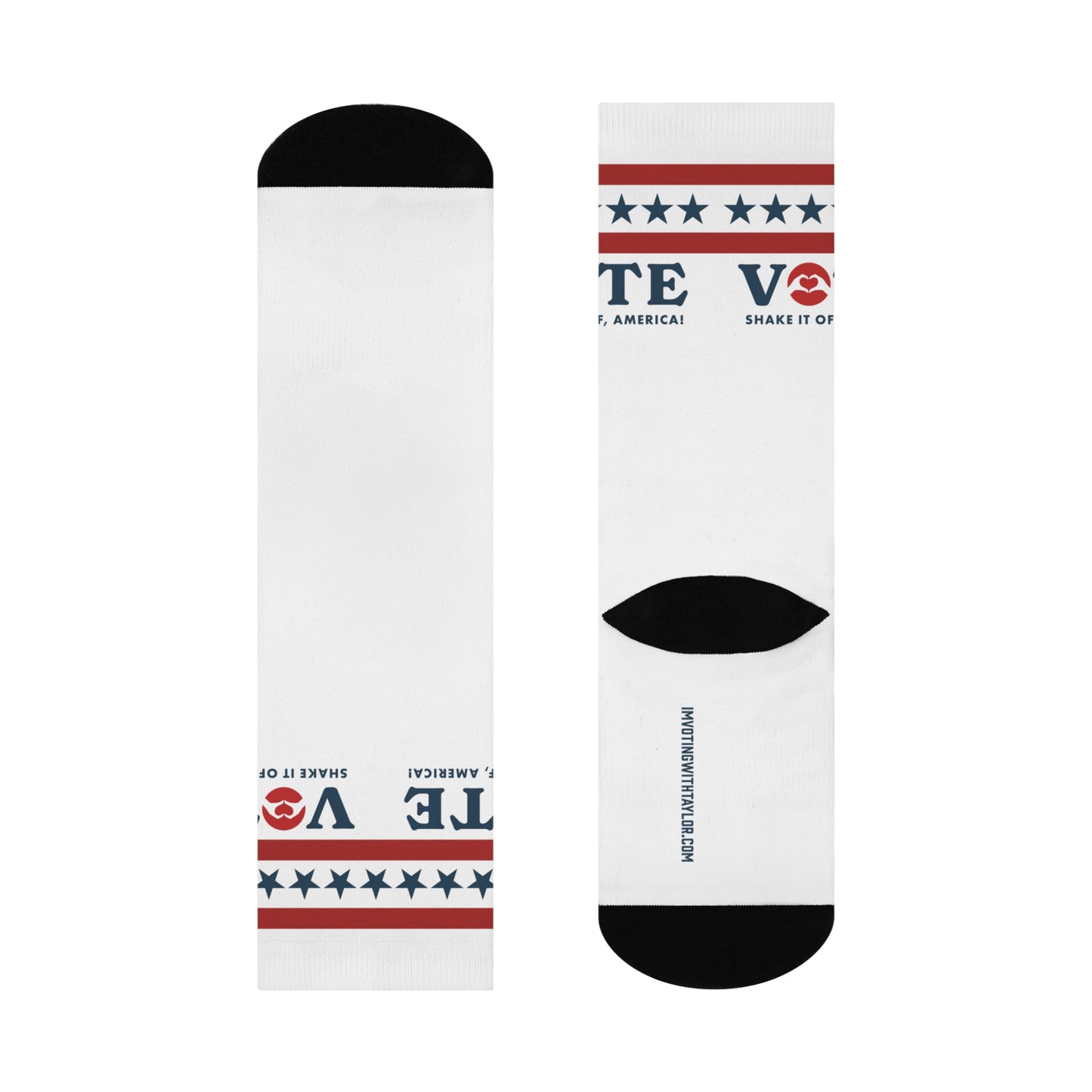 Vote! Cushioned Crew Socks