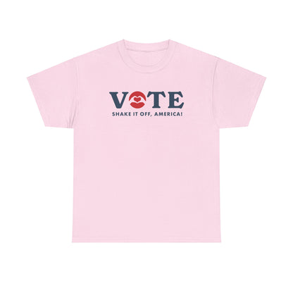 ¡Vota! Camiseta unisex de algodón grueso