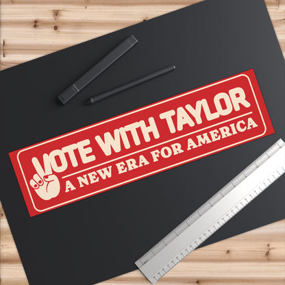 Pegatinas para el parachoques con el voto de Taylor