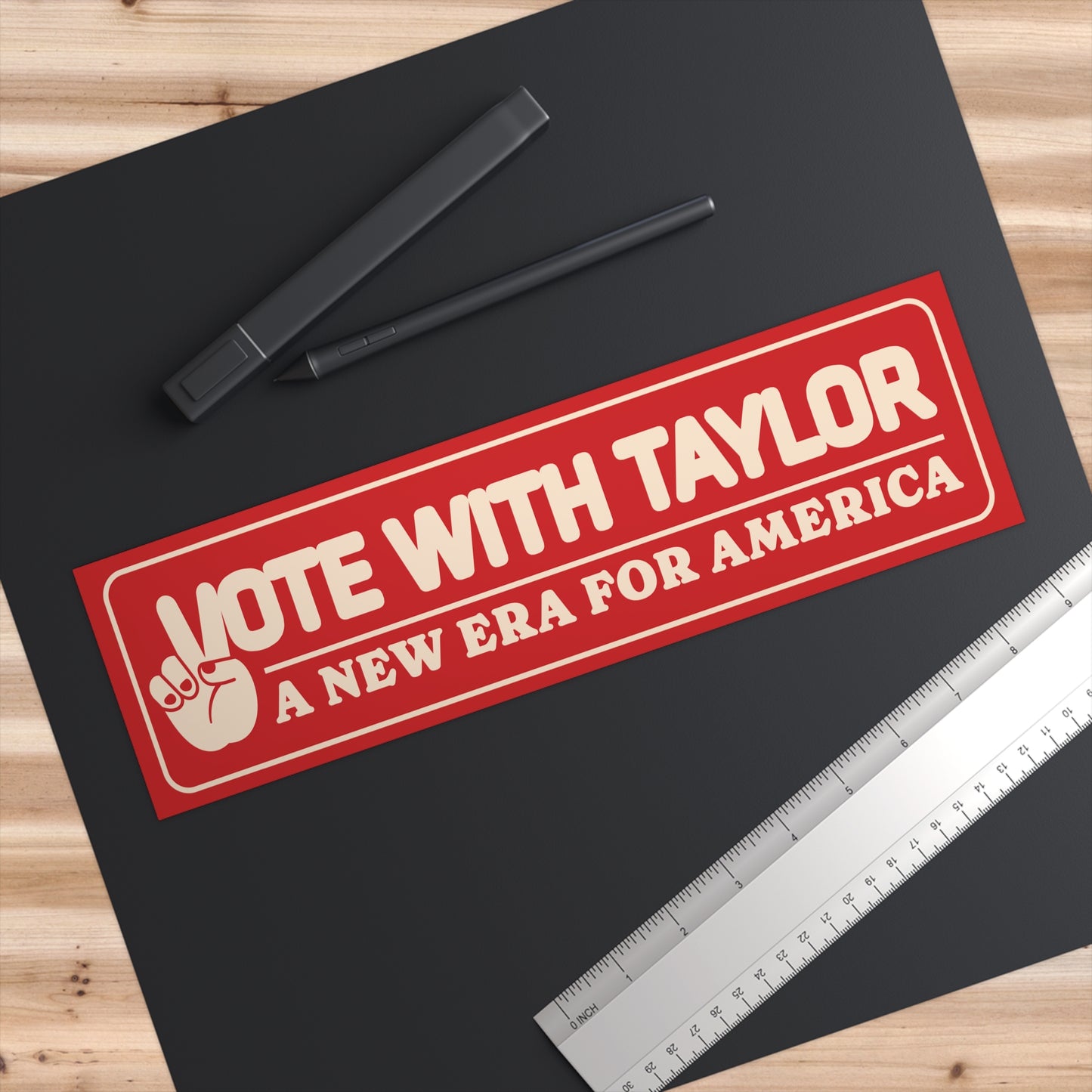 Pegatinas para el parachoques con el voto de Taylor