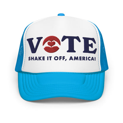 ¡Vota! Gorra de camionero de espuma