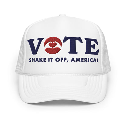 ¡Vota! Gorra de camionero de espuma