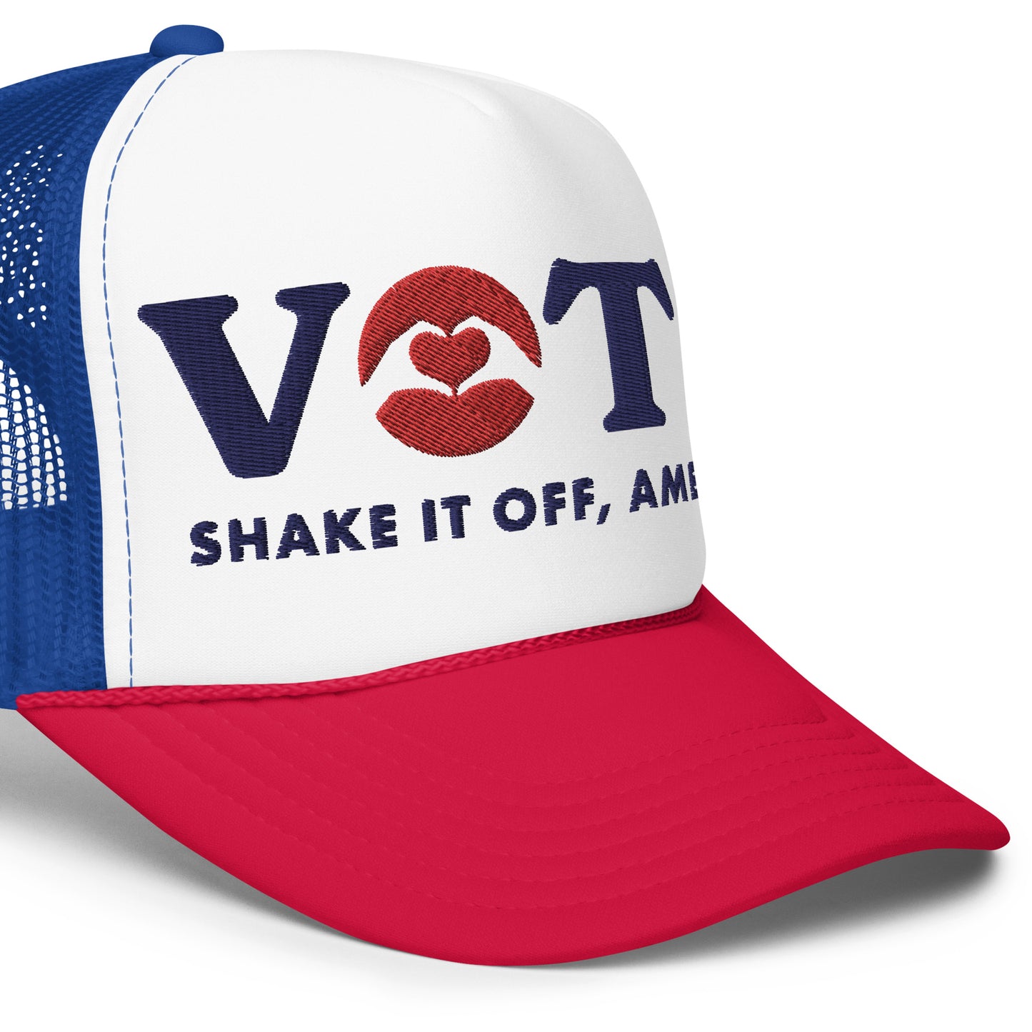 ¡Vota! Gorra de camionero de espuma